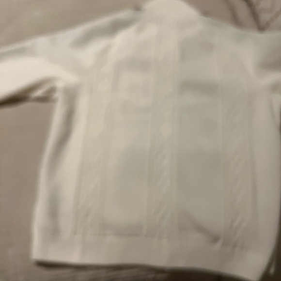 NWOT Adidas Women's Cream Cardigan with Burgundy Accents - Picture 11 of 15